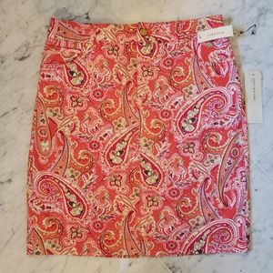 Jones New York Stretch Denim Skirt Sz 6